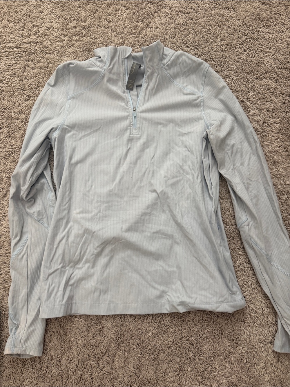 Mondetta Pale Blue Zip-Up Pullover